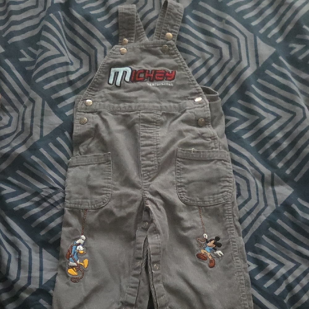 Disney Gray Kids Overalls